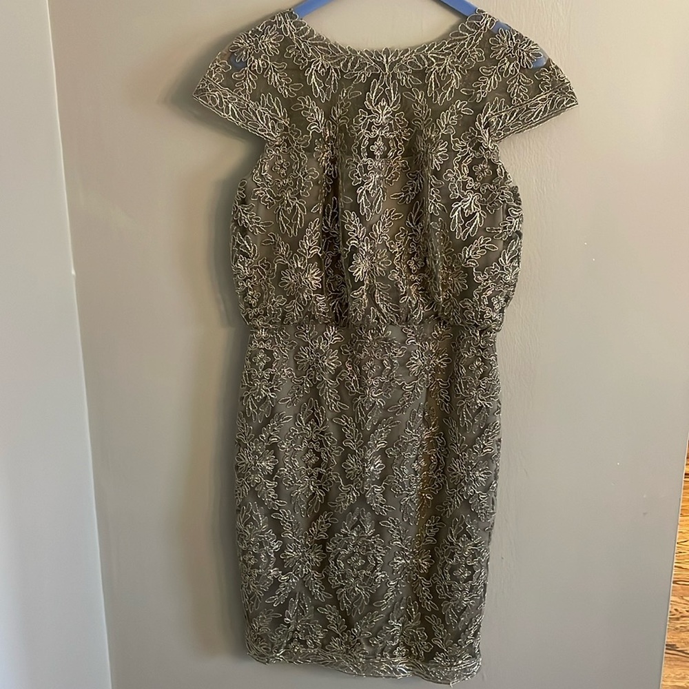 TADASHI SHOJI dress perfect gold